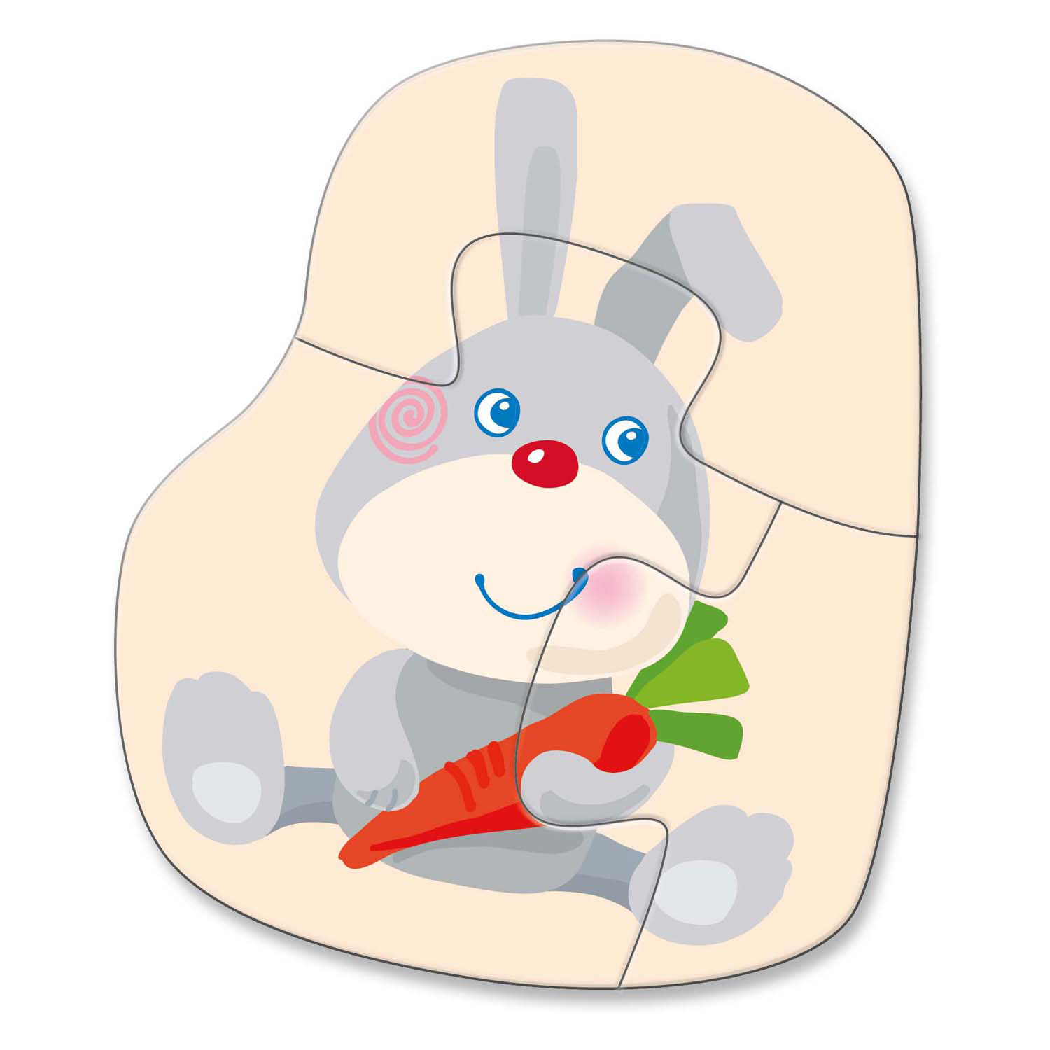 Haba 4 Eerste Puzzels Jonge Dieren