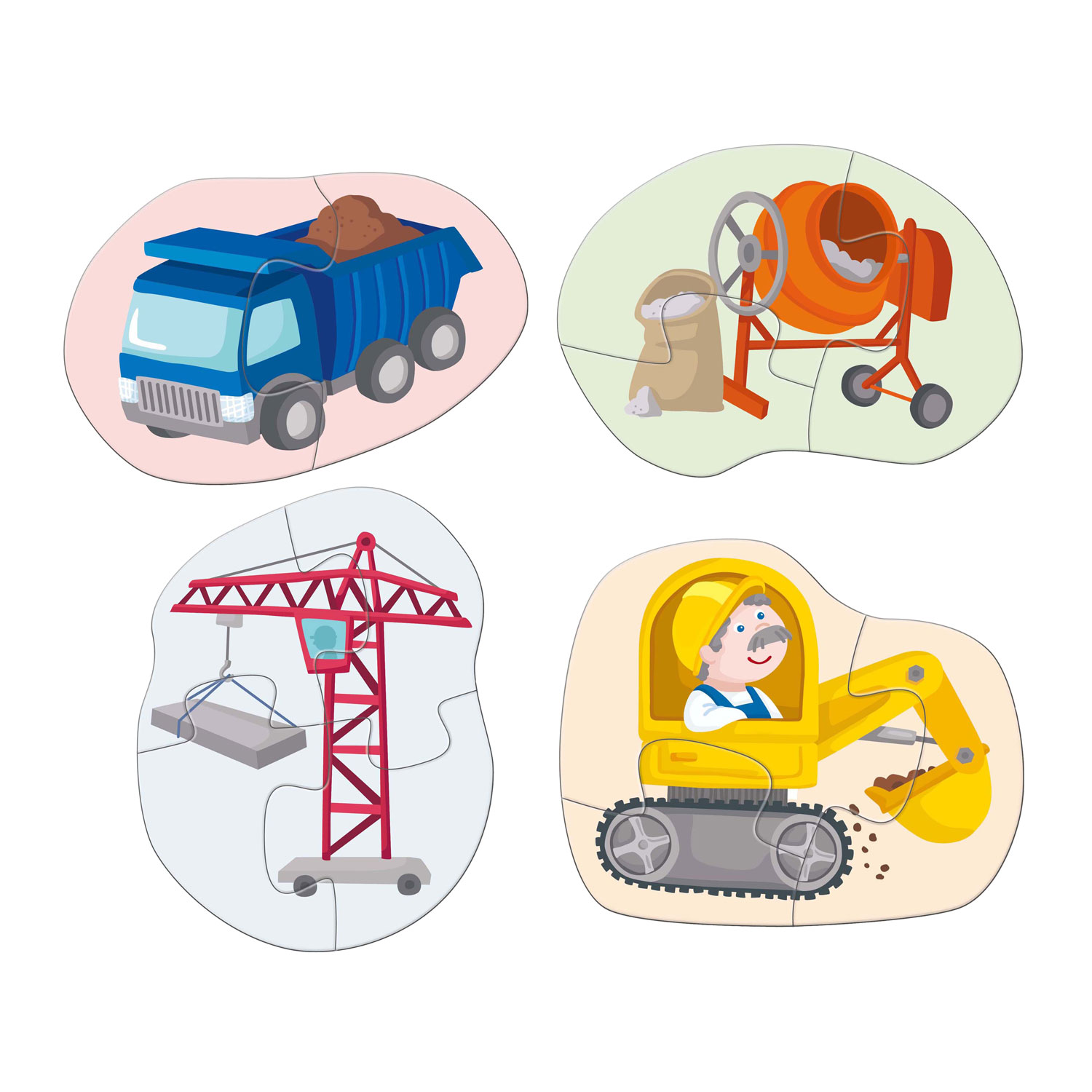 Haba 4 Eerste Puzzels Bouwplaats