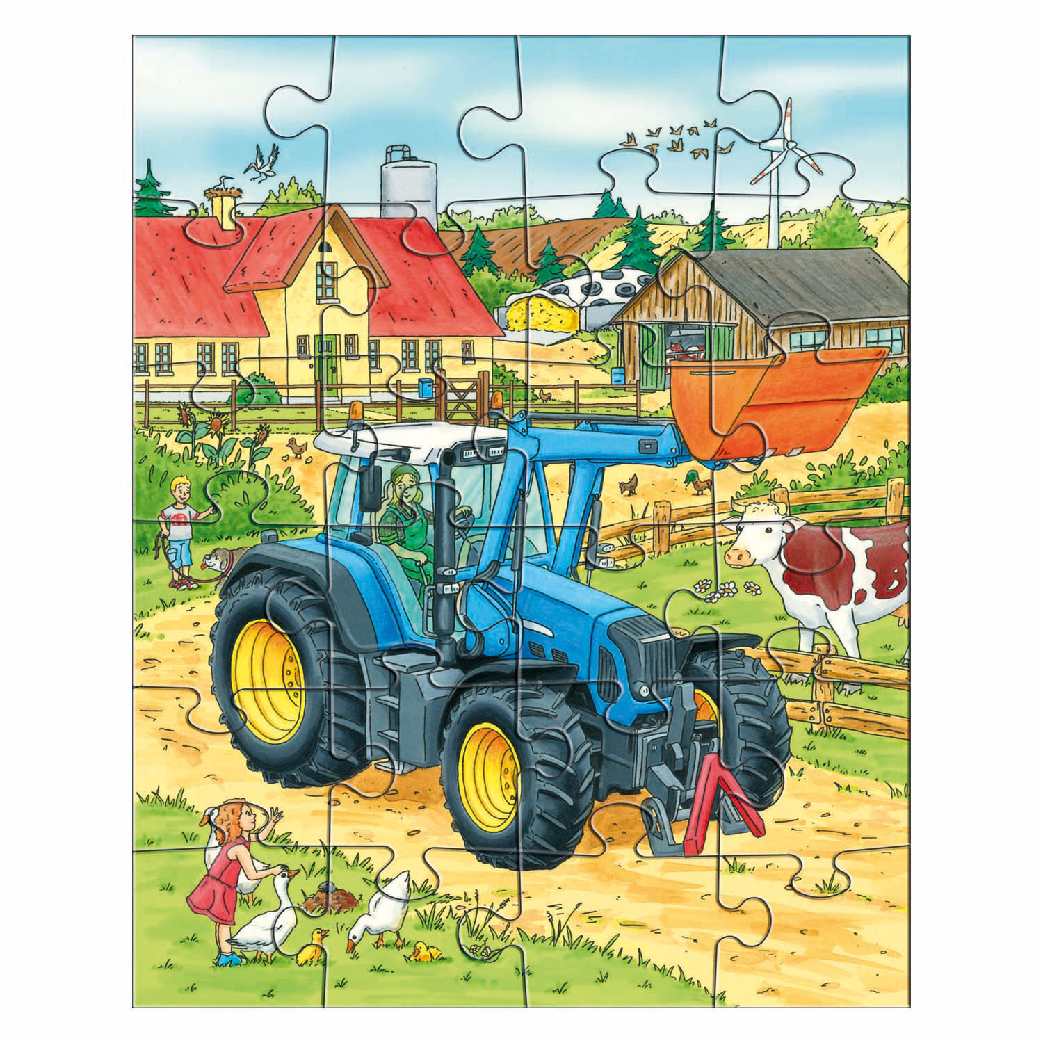 Haba Puzzels Tractor & Co.