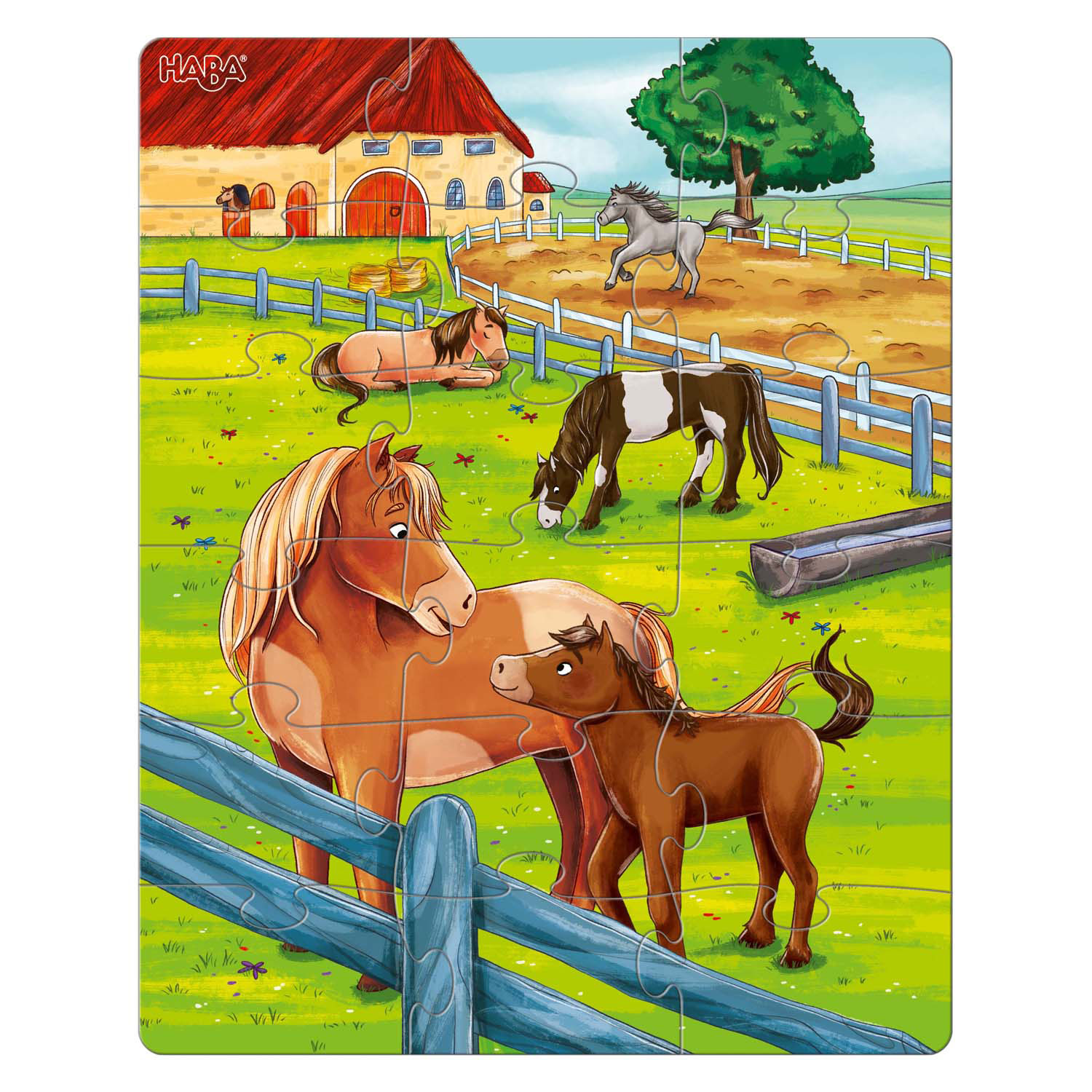Haba Puzzels Boerderijdieren 3in1