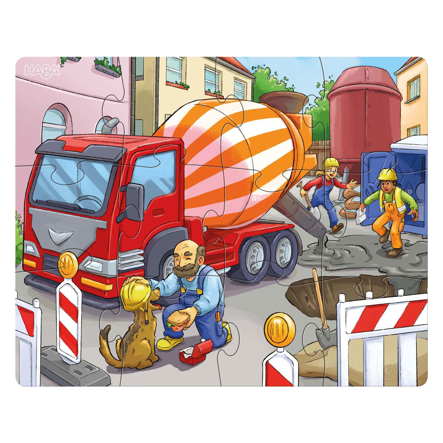 Haba Puzzles Baufahrzeuge 3in1