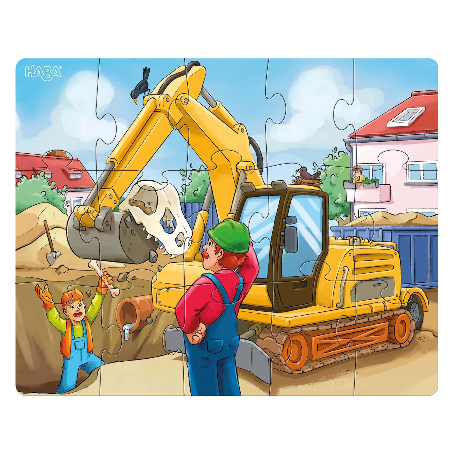 Haba Puzzles Baufahrzeuge 3in1