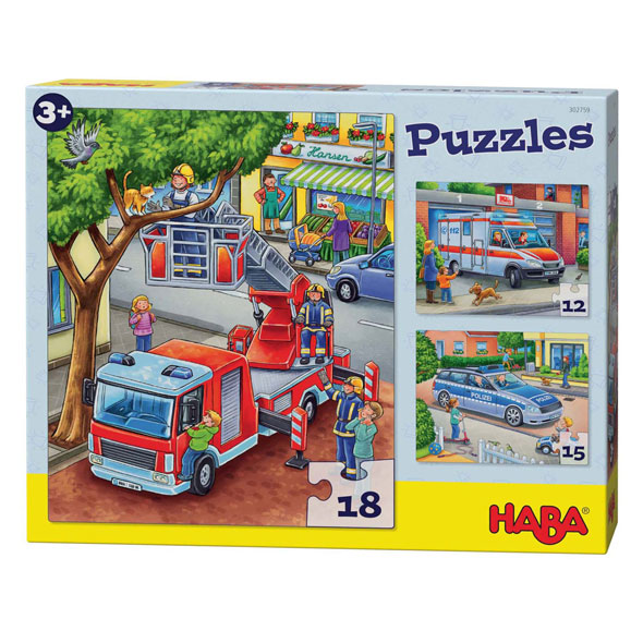 Haba Puzzels Politie Brandweer Hulpverlening