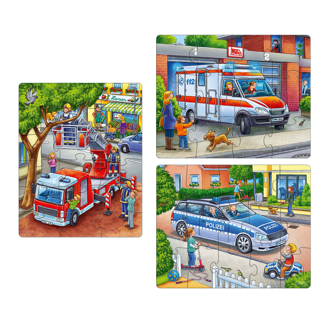 Haba Puzzels Politie Brandweer Hulpverlening