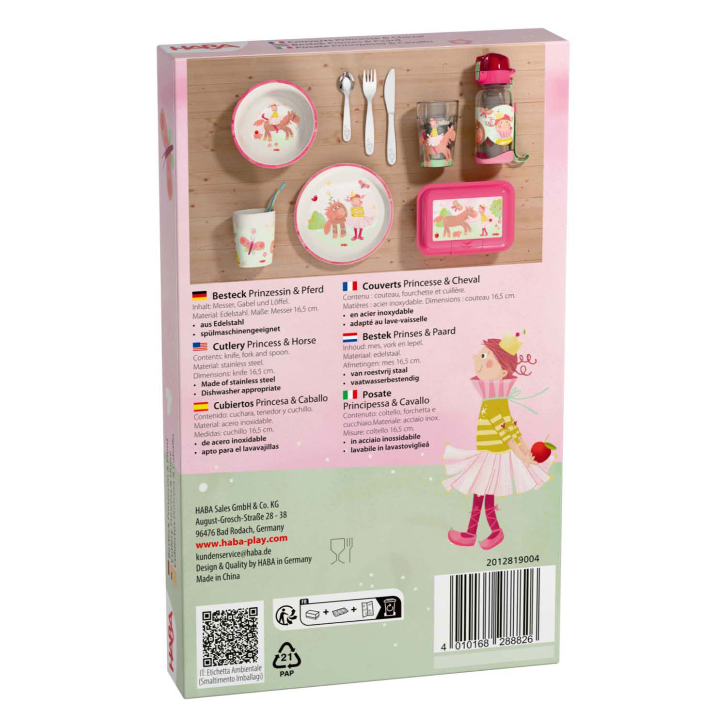 Haba Kinderbestek Prinses en Paard, 3dlg.