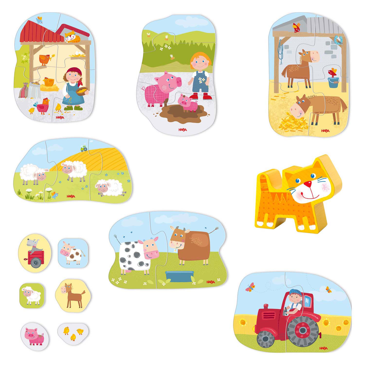 Haba 6 Eerste Puzzels Boerderij
