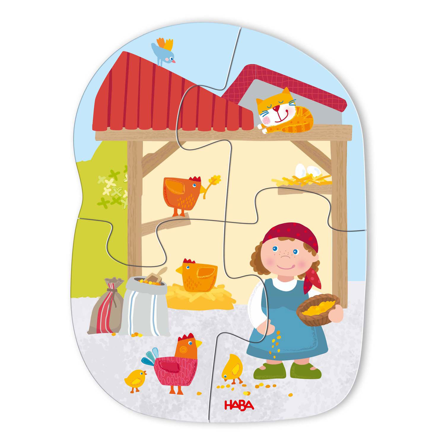 Haba 6 Eerste Puzzels Boerderij