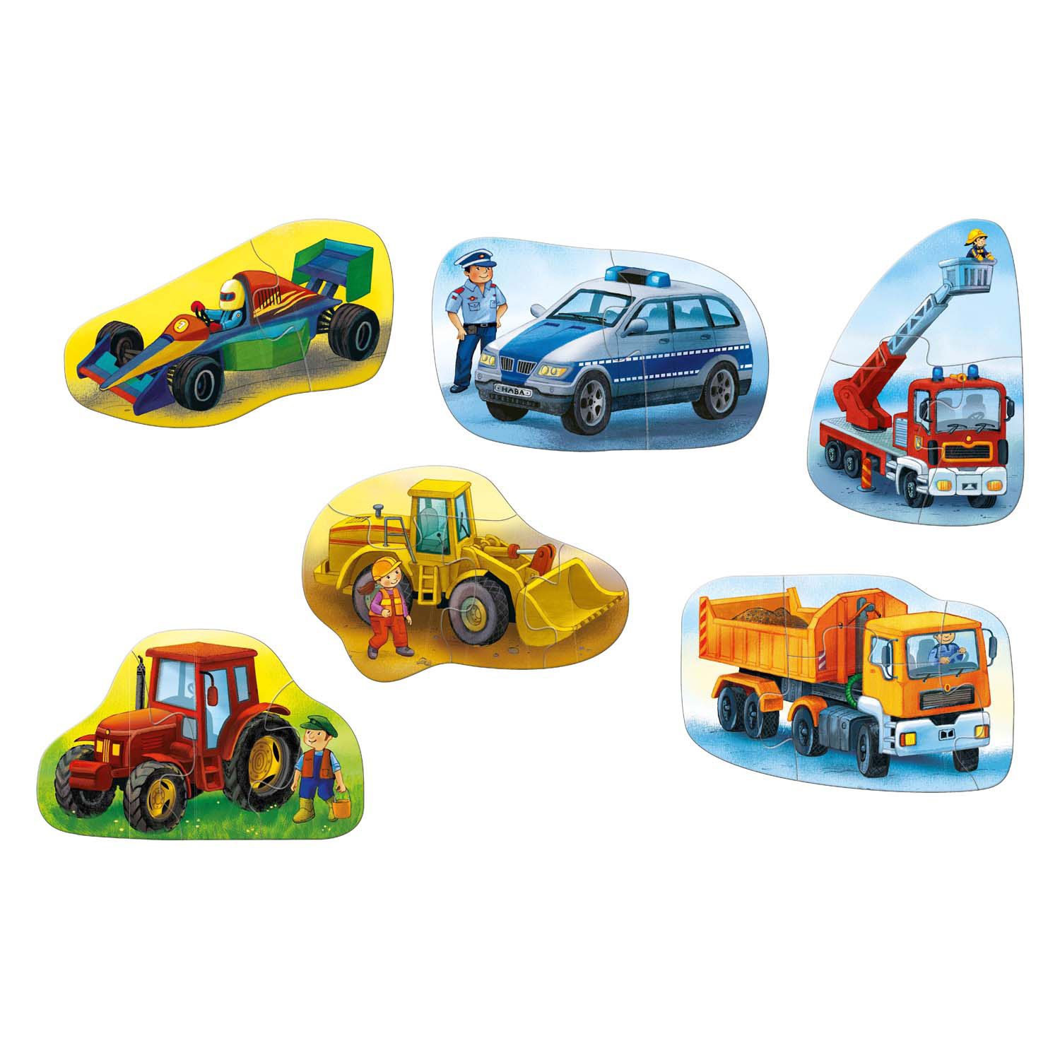 Haba 6 Eerste Puzzels Voertuigen