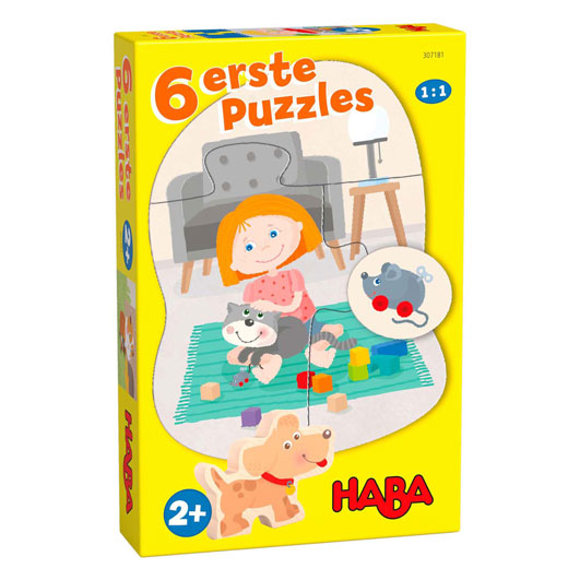 Haba 6 Eerste Puzzels Huisdieren