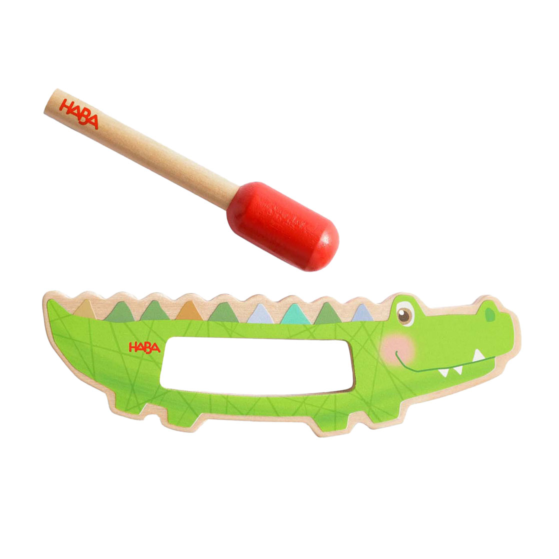 Haba Guiro Krokodil Houten Muziekinstrument