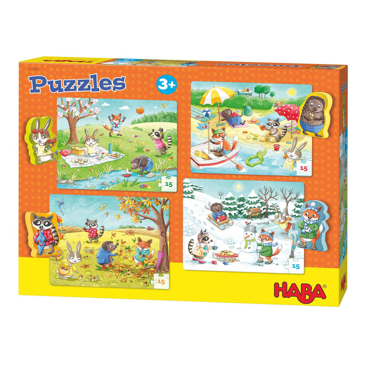 Haba Puzzels De Seizoenen, 4in1