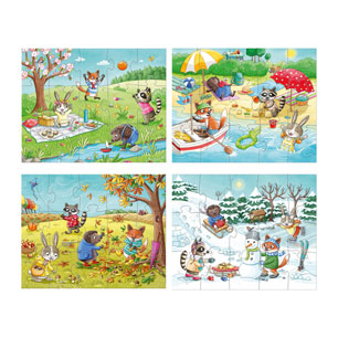 Haba Puzzels De Seizoenen, 4in1