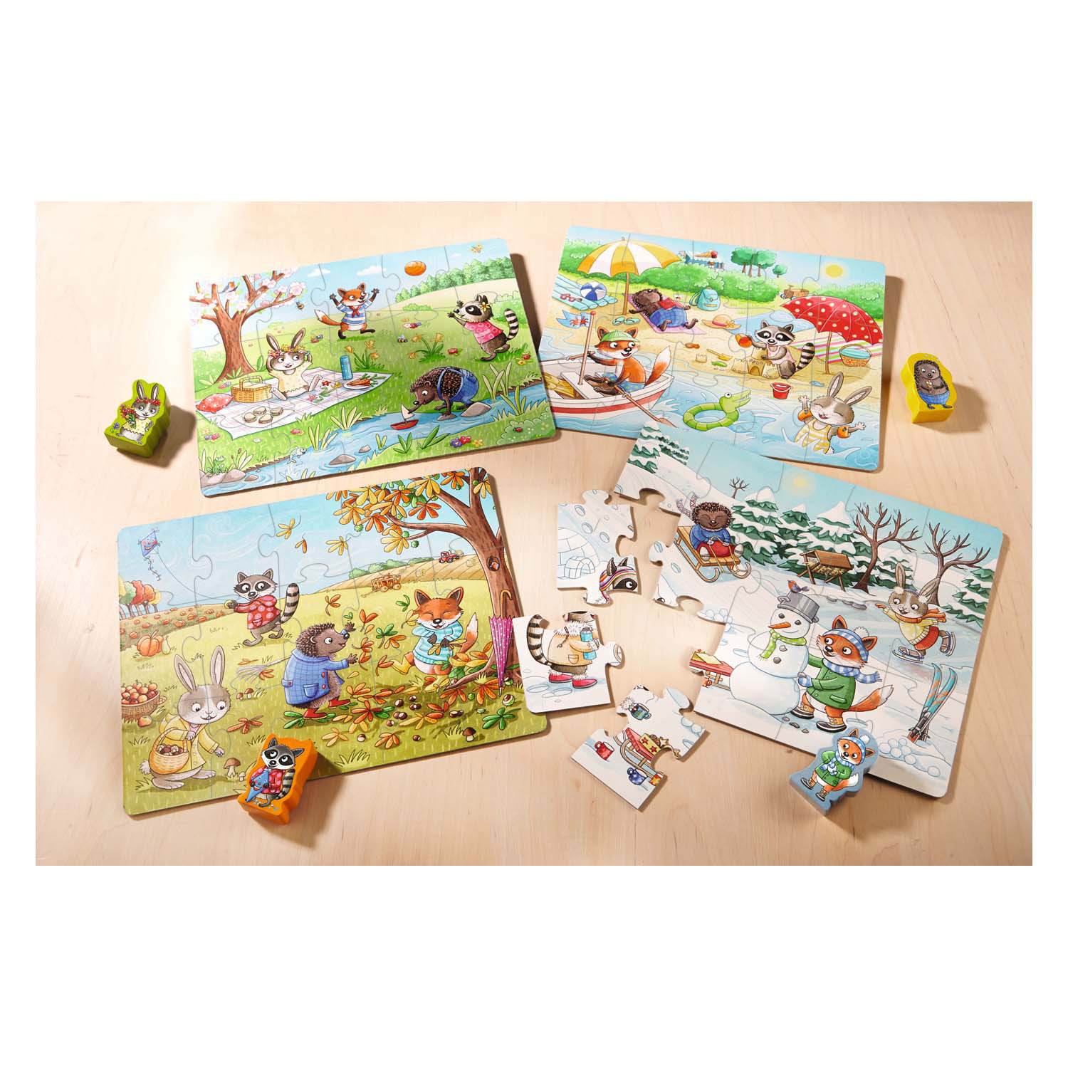 Haba Puzzels De Seizoenen, 4in1