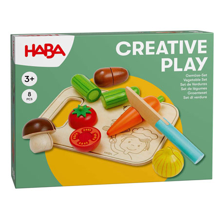 Haba Creative Play - Groenteset met Snijplank en Mes