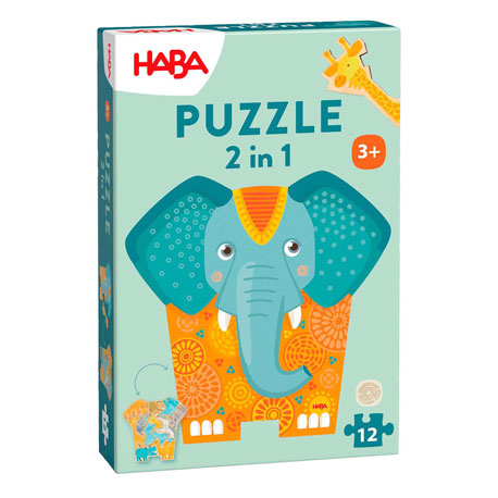 Haba 2in1 Puzzel Olifant