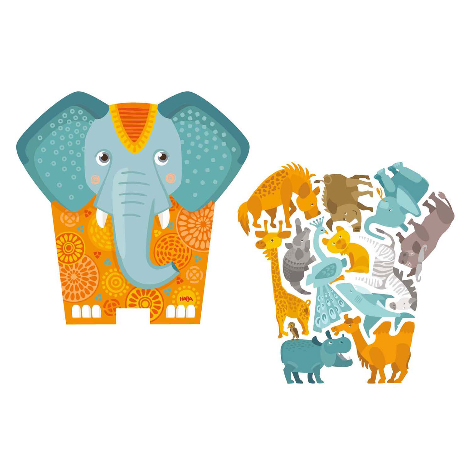 Haba 2in1 Puzzel Olifant