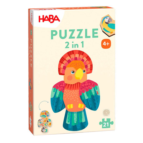 Haba 2in1 Puzzel Papegaai
