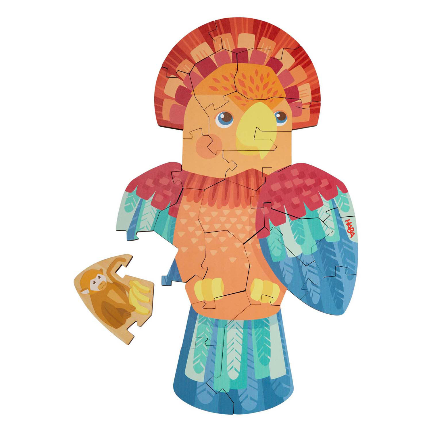 Haba 2in1 Puzzel Papegaai