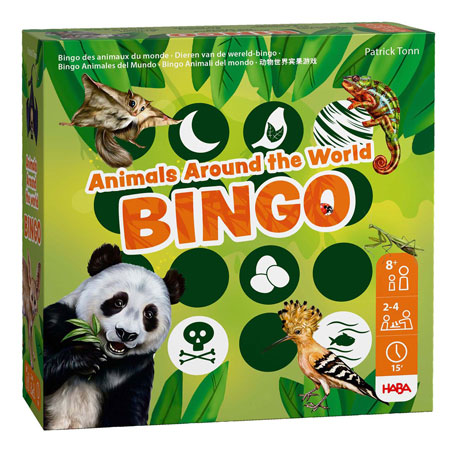 Haba Spiel - Tiere rund um die Welt - Lern-Bingo-Spiel für 2-4 Spieler