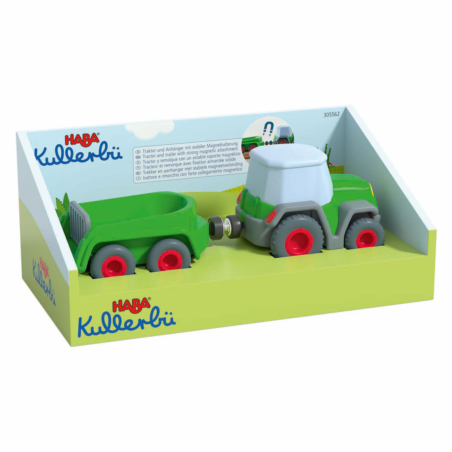Haba Cars Trekker met Aanhanger