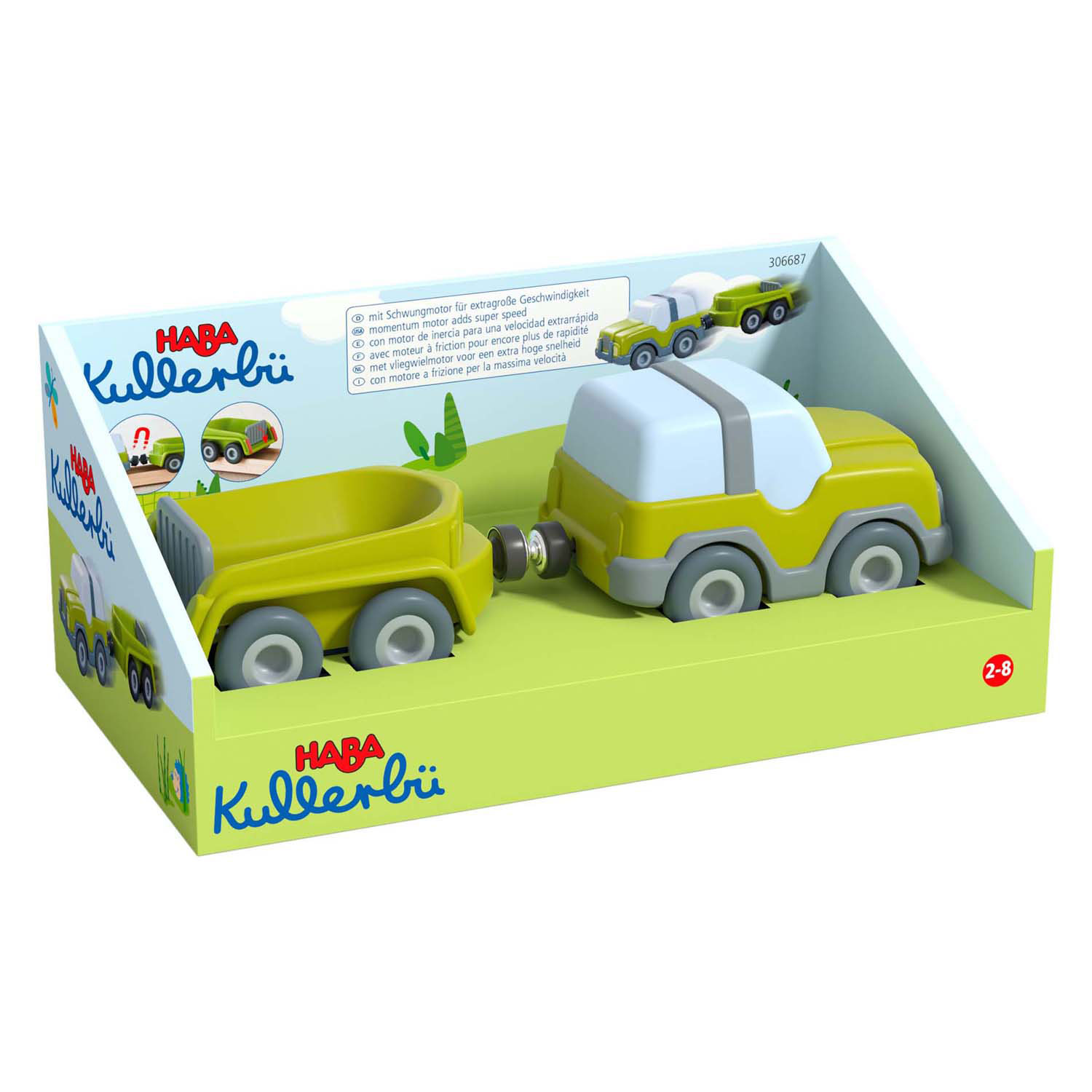 Haba Cars Terreinwagen met Aanhanger