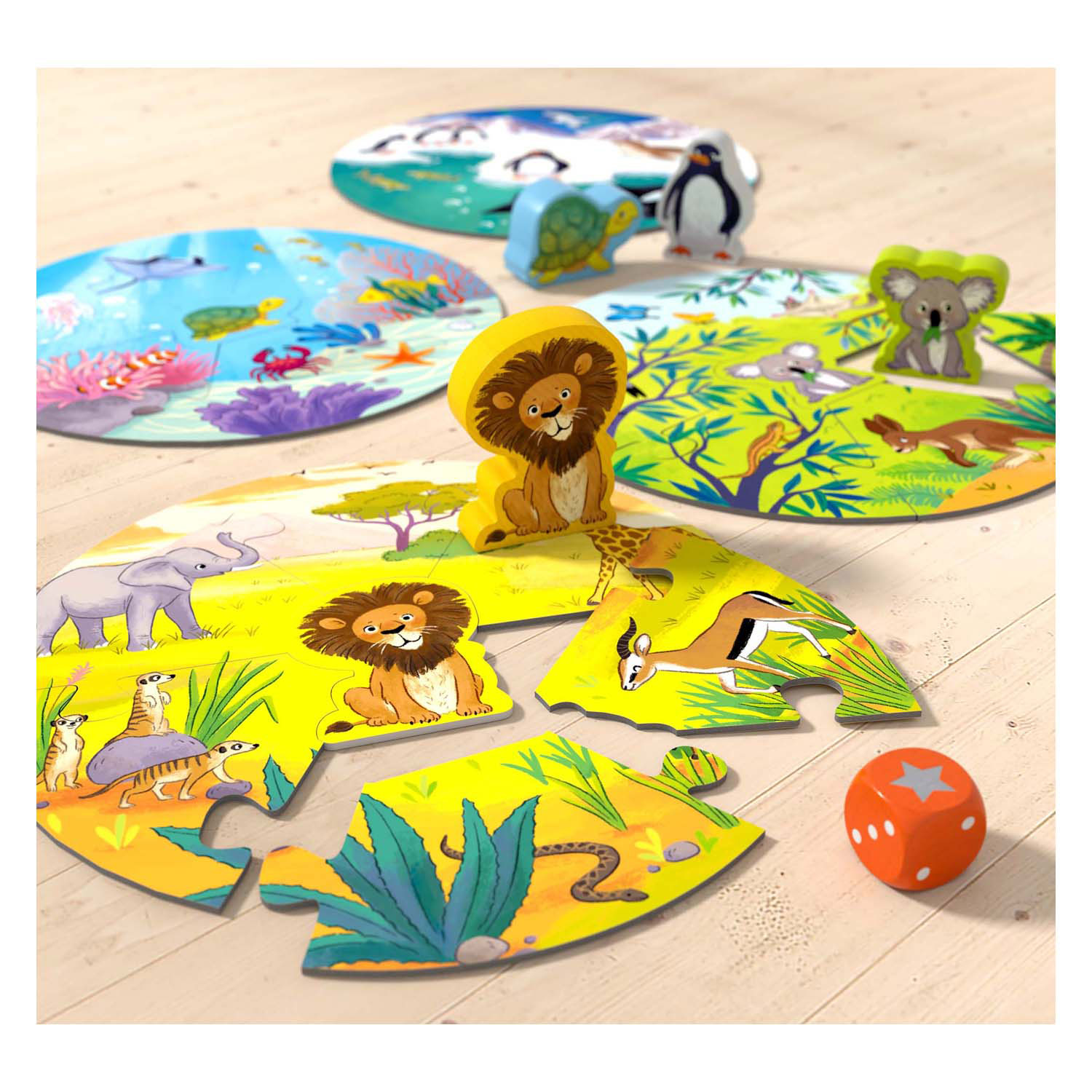 Haba Spiel Wo wohnen der Löwe und seine tierischen Freunde?