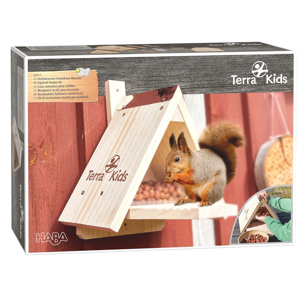 Haba Terra Kids Bausatz Eichhörnchen-Vogelfutterstation