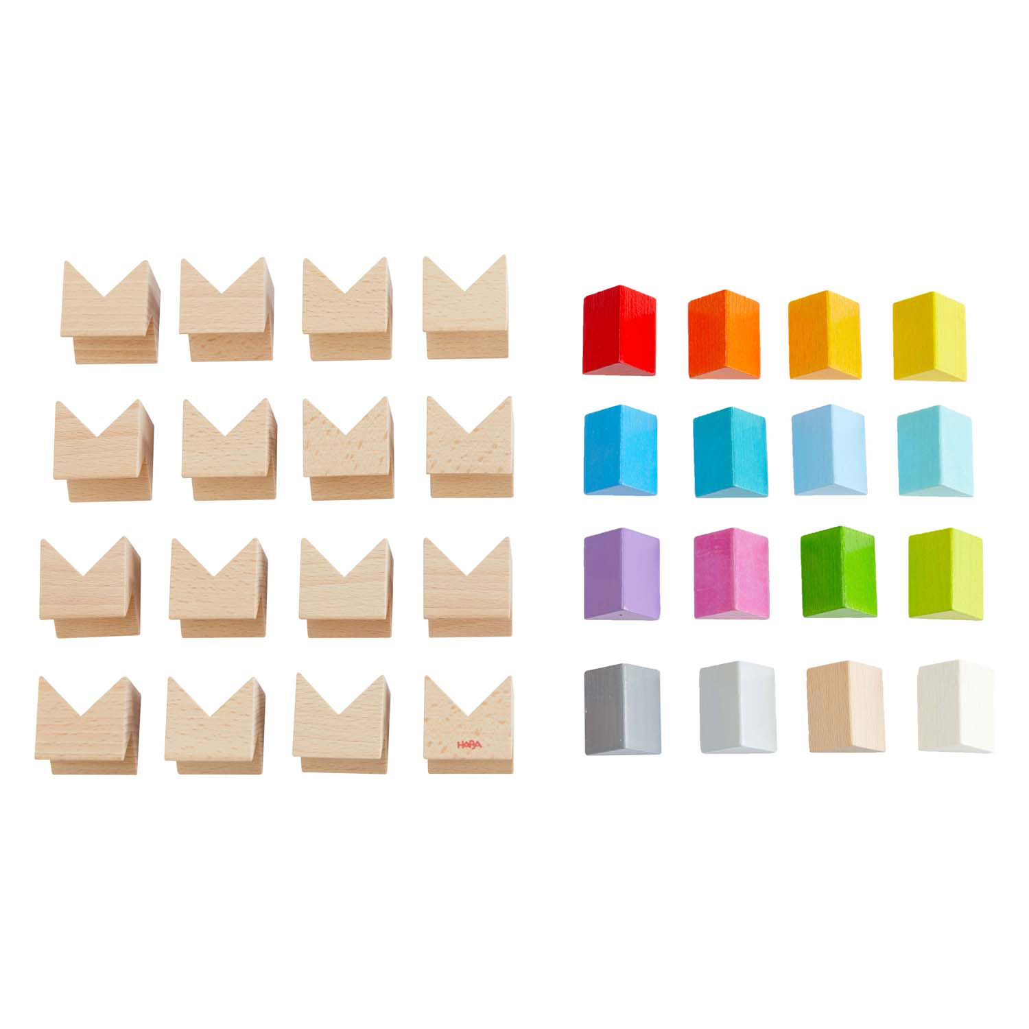 Haba Creatieve Houten Bouwstenen Regenboogkleuren