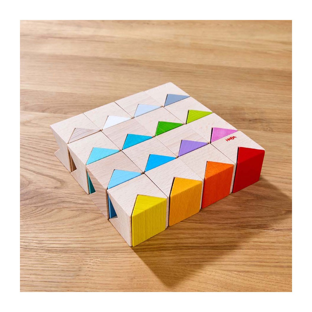 Haba Creatieve Houten Bouwstenen Regenboogkleuren