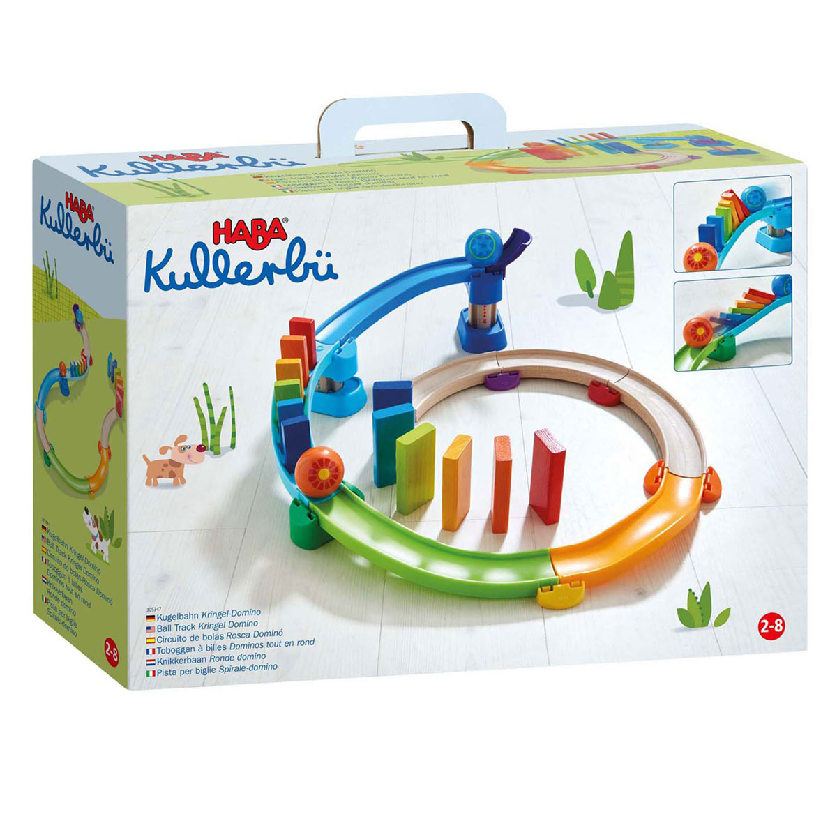 Haba Kullerbu Houten Knikkerbaan Basisdoos Ronde Domino