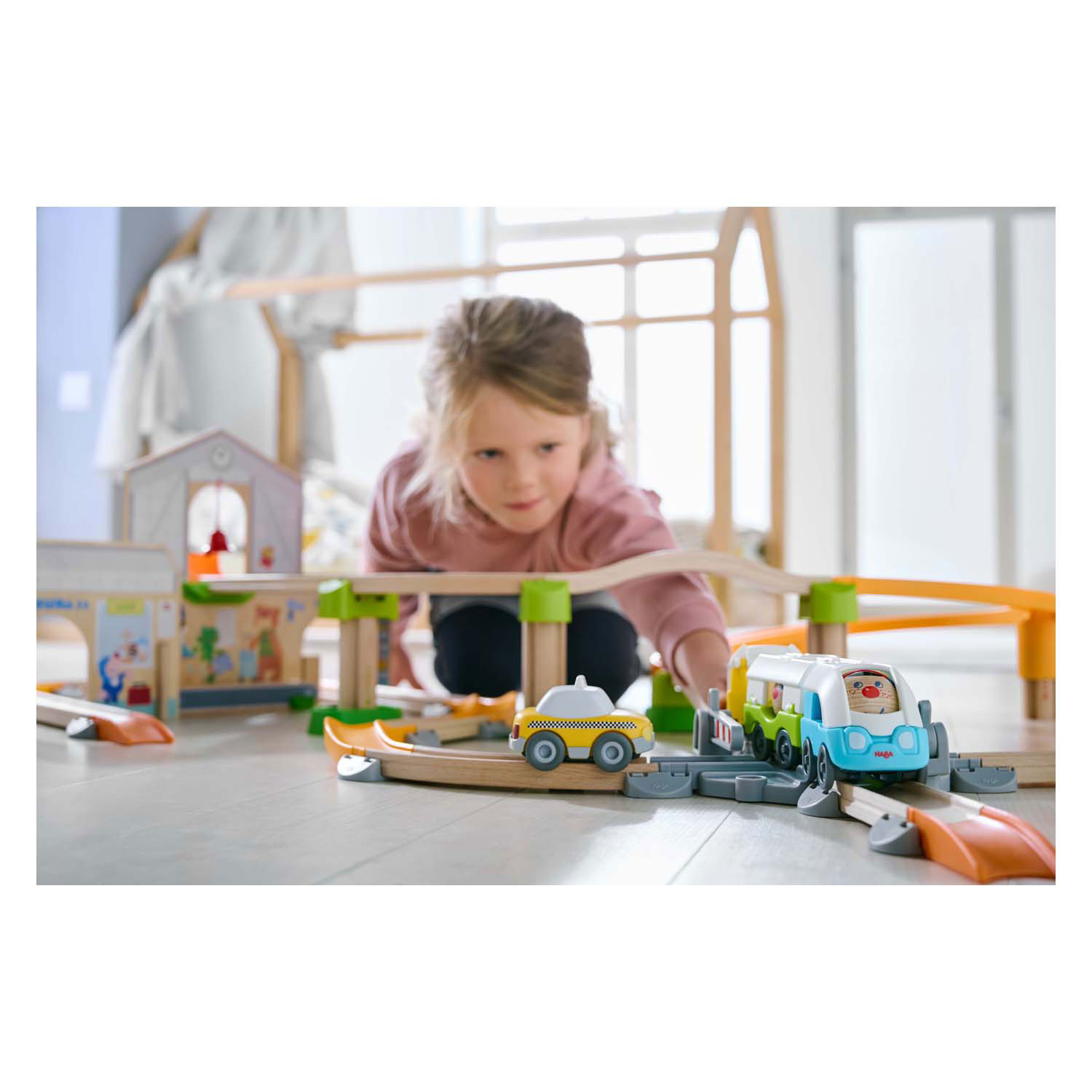 Haba Kullerbu Houten Knikkerbaan Speelbaan Station