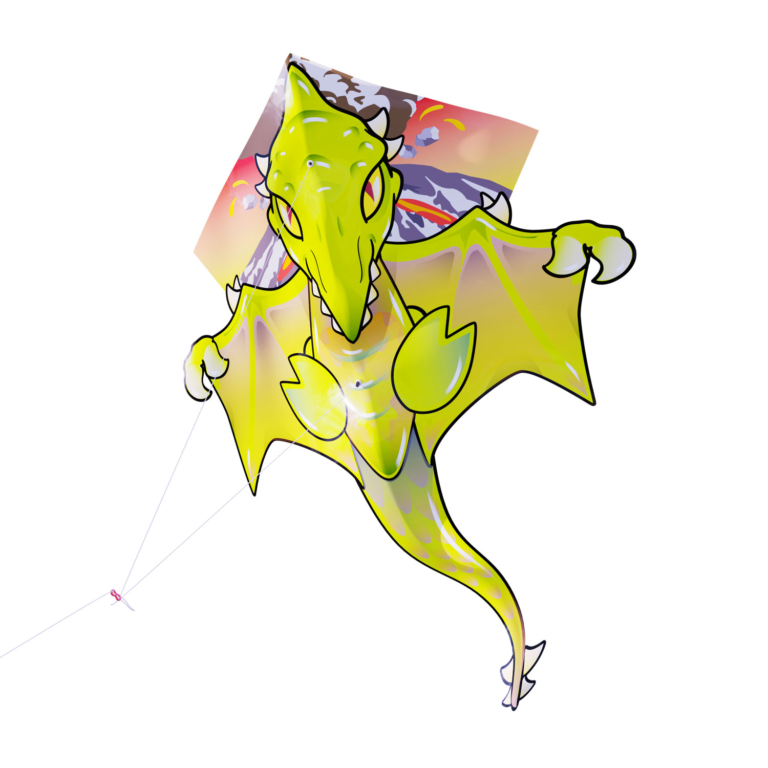 Kites Ready 2 Fly - Cerf-volant pop-up en nylon Ptéranodon Dinosaure