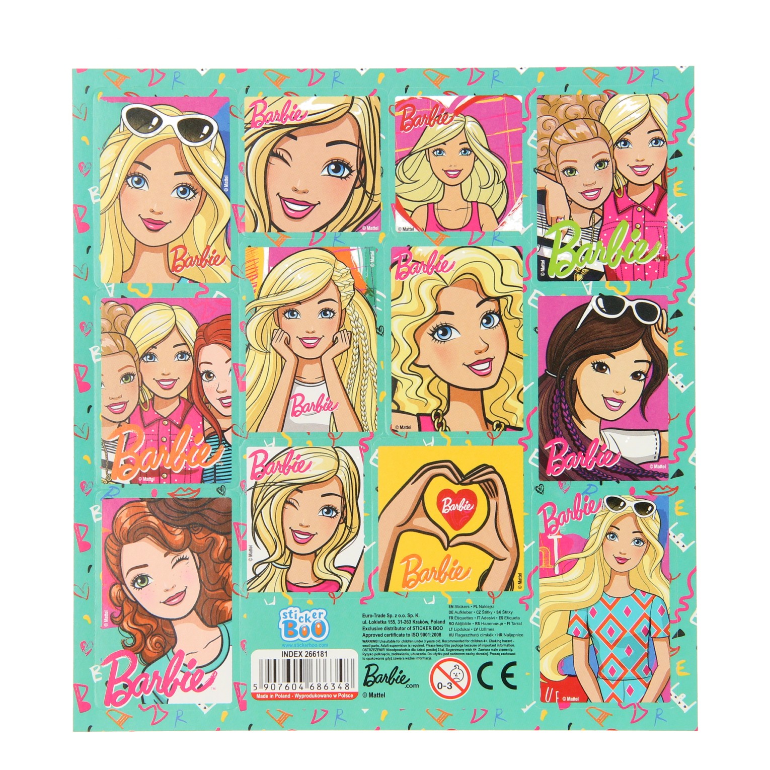 Barbie Stickervel
