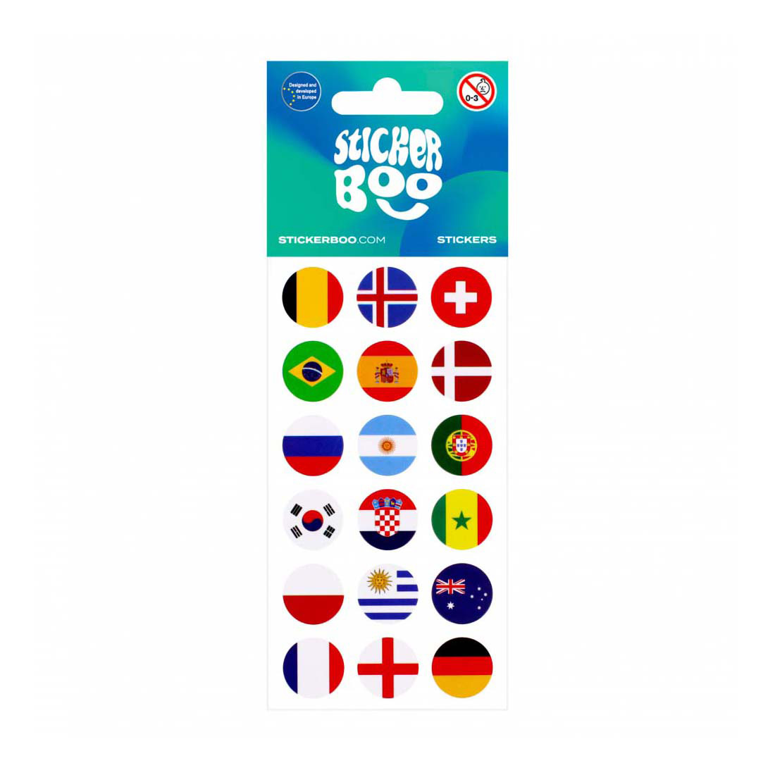 Stickerbogen Flaggen