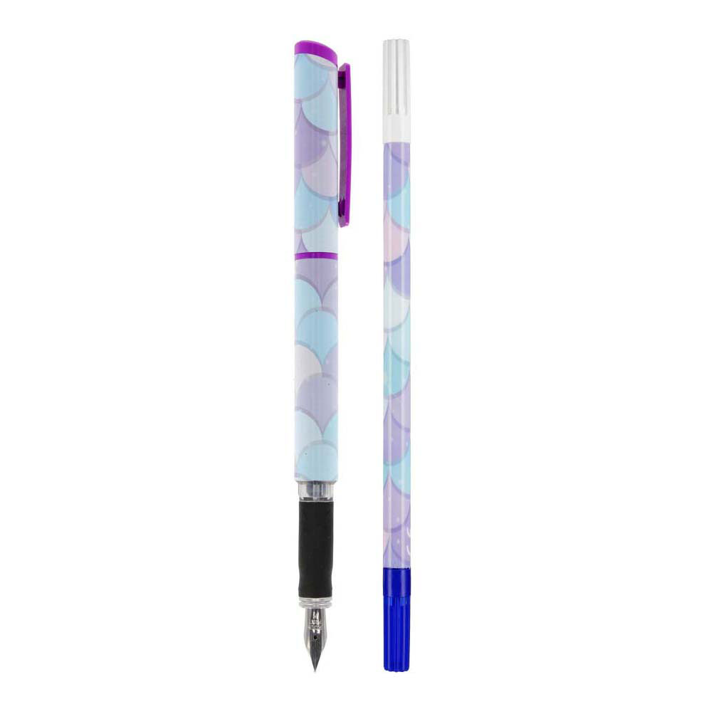 Stylo plume avec 2 recharges et efface-encre Sirène