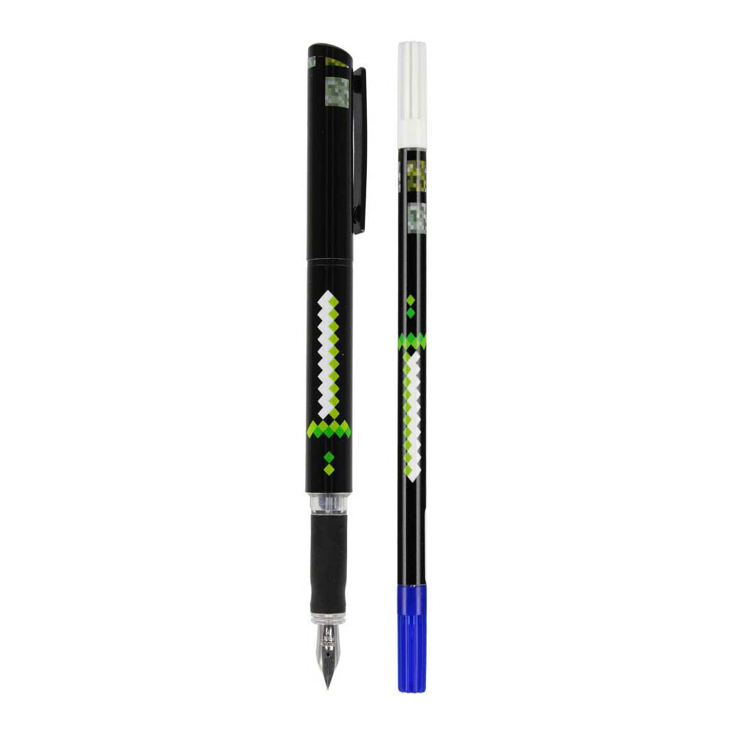 Stylo plume avec 2 recharges et efface-encre Pixel