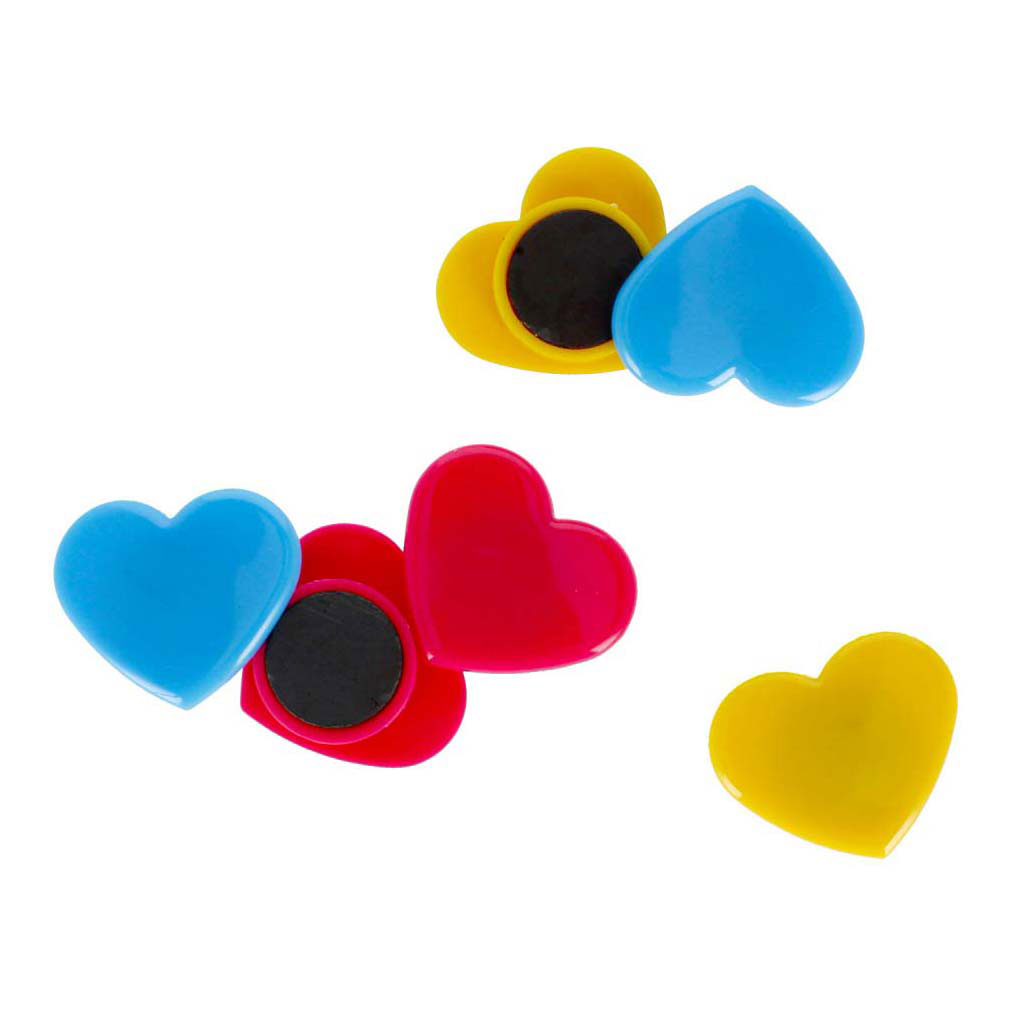 Magnete Herz, 6 Stk.