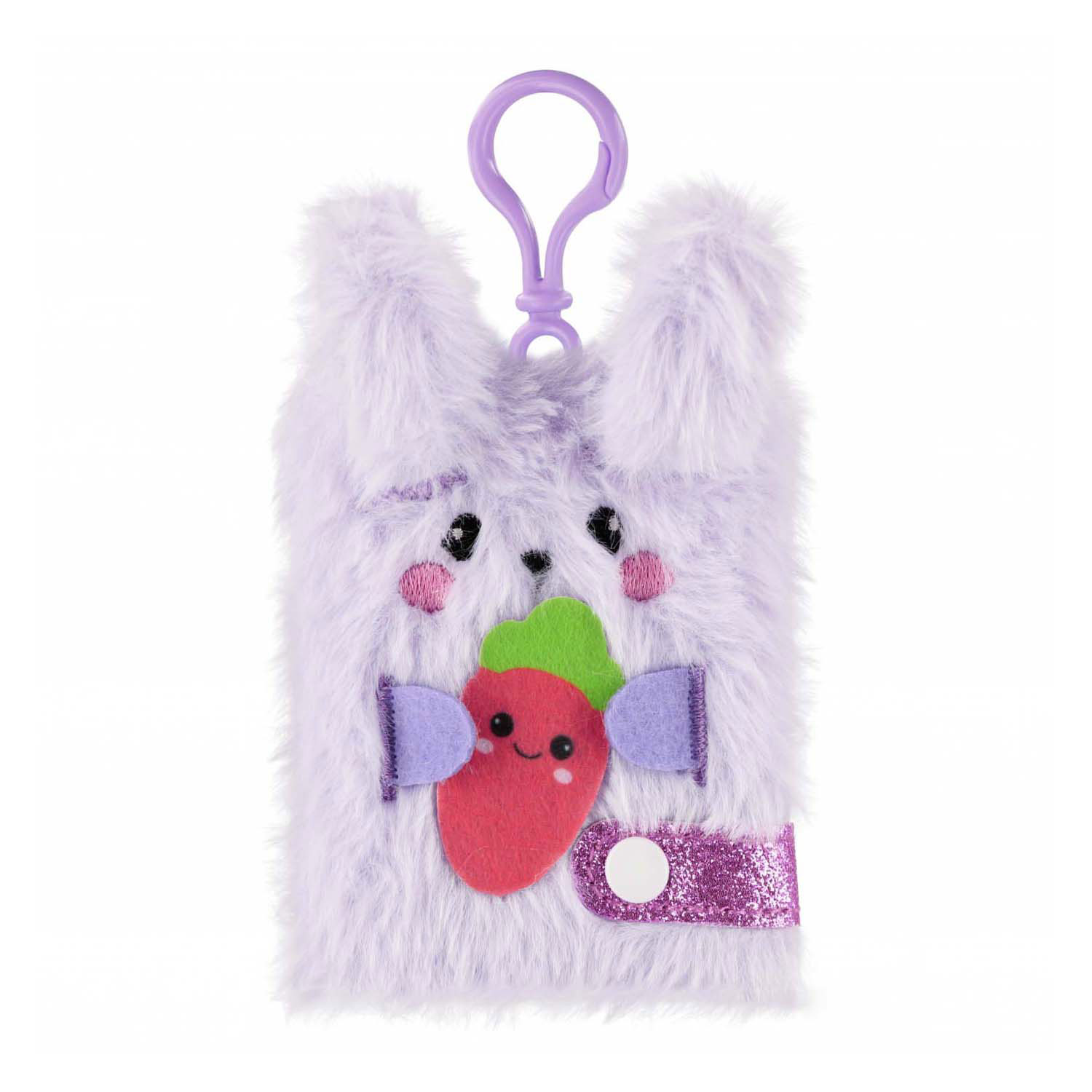 Porte-clés en peluche Carnet Lapin
