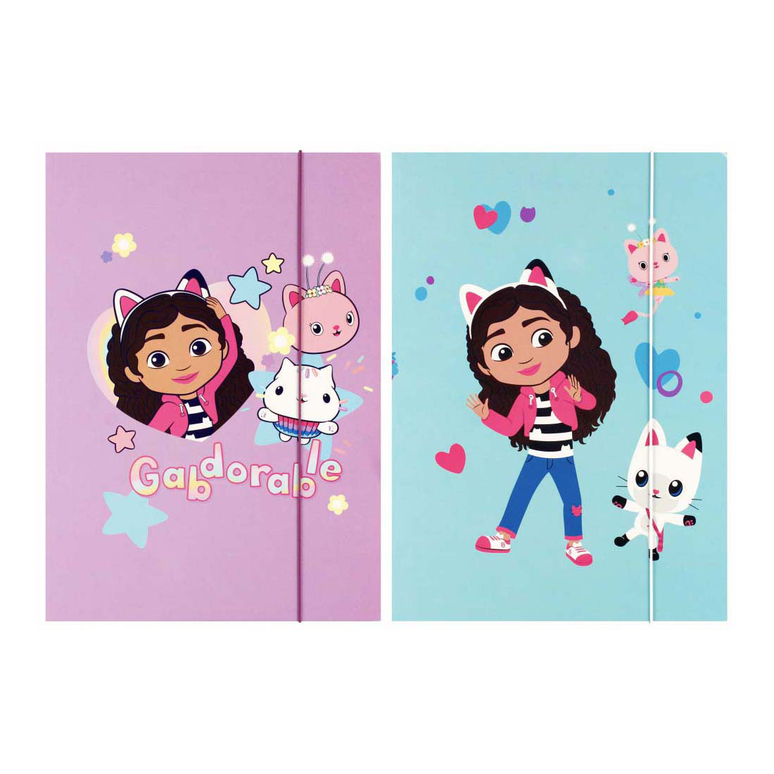 Carte avec élastique A4 Gabby et la maison magique