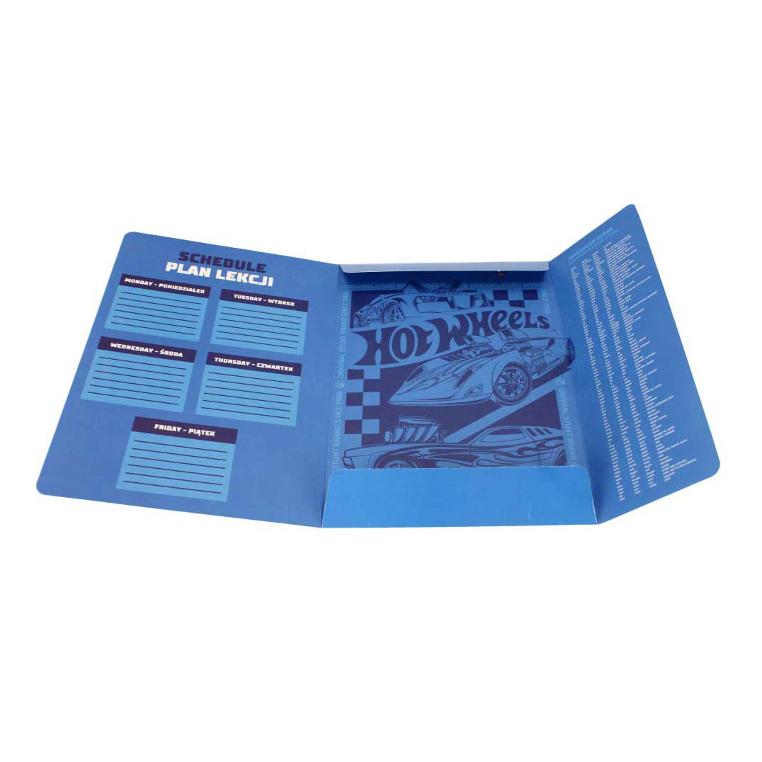 Carte avec élastique A4 Hot Wheels