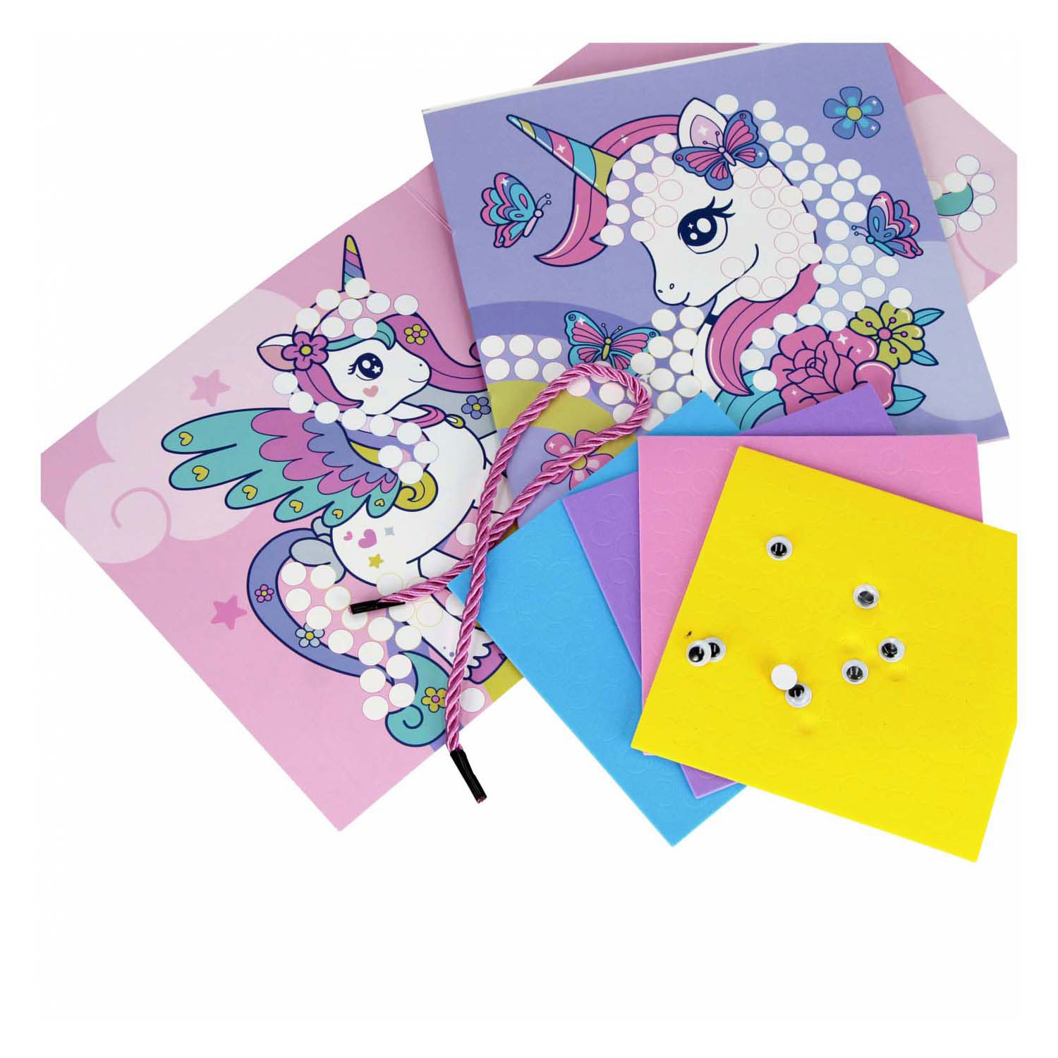 Ensemble d'autocollants mosaïque, 4 feuilles