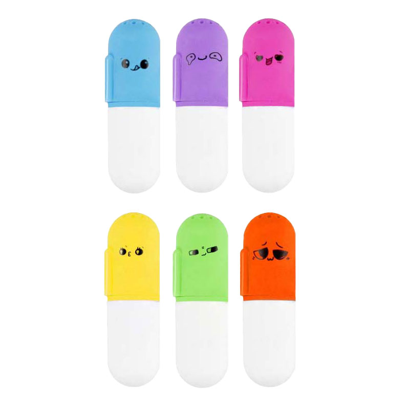 Mini surligneurs parfumés, mélange de couleurs, 48 ​​pièces.
