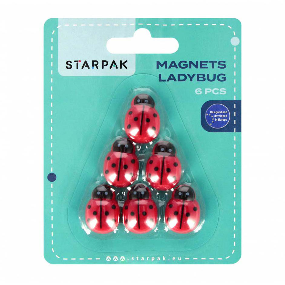 Magnete Marienkäfer, 6 Stk.