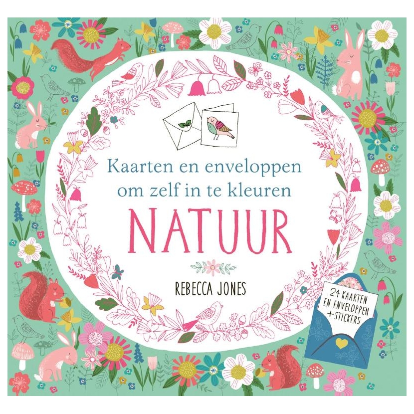 Natuur Kaarten en enveloppen om zelf in te kleuren online kopen  Lobbes.nl