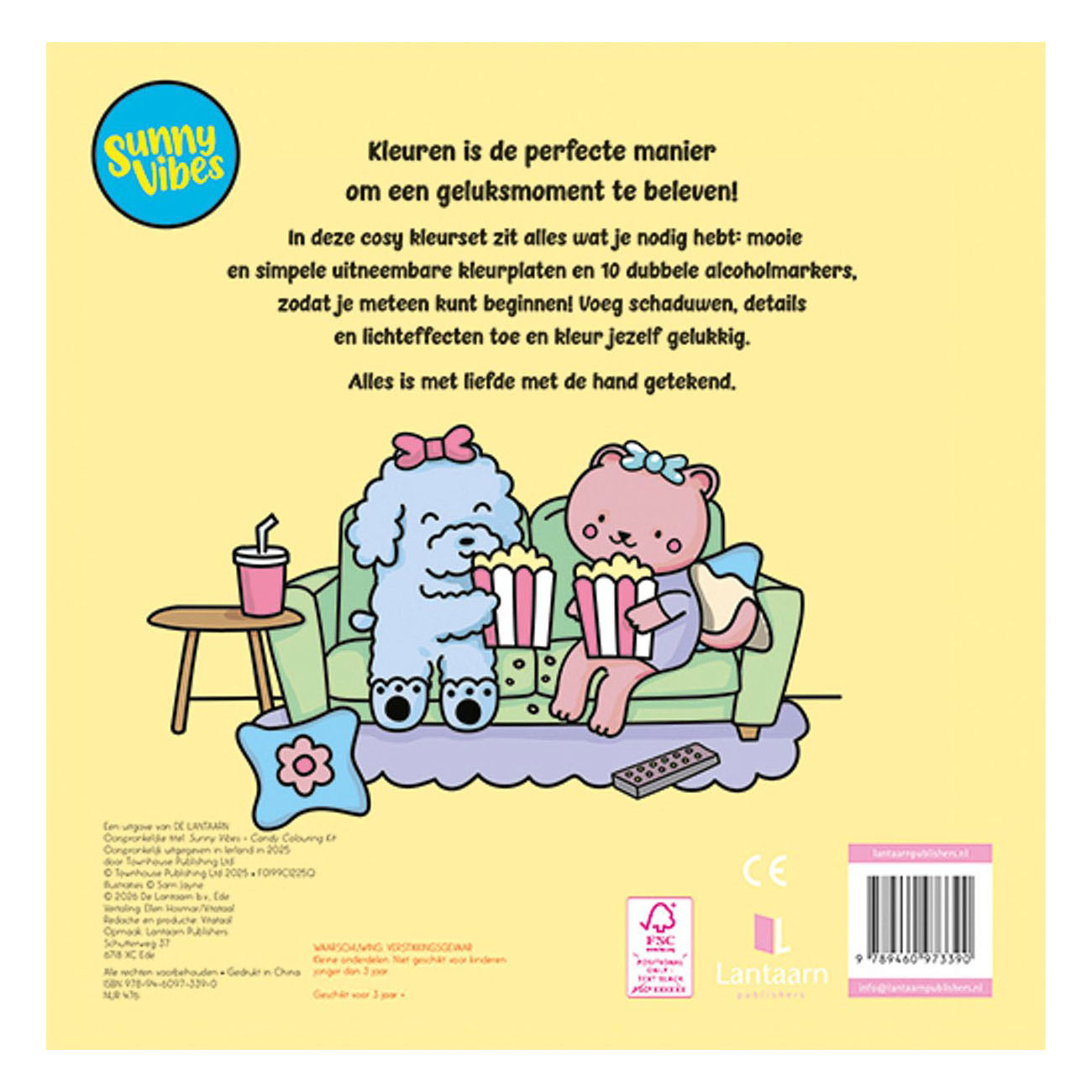 Livre de coloriage Sunny Vibes - Coffret de coloriage Bonbons
