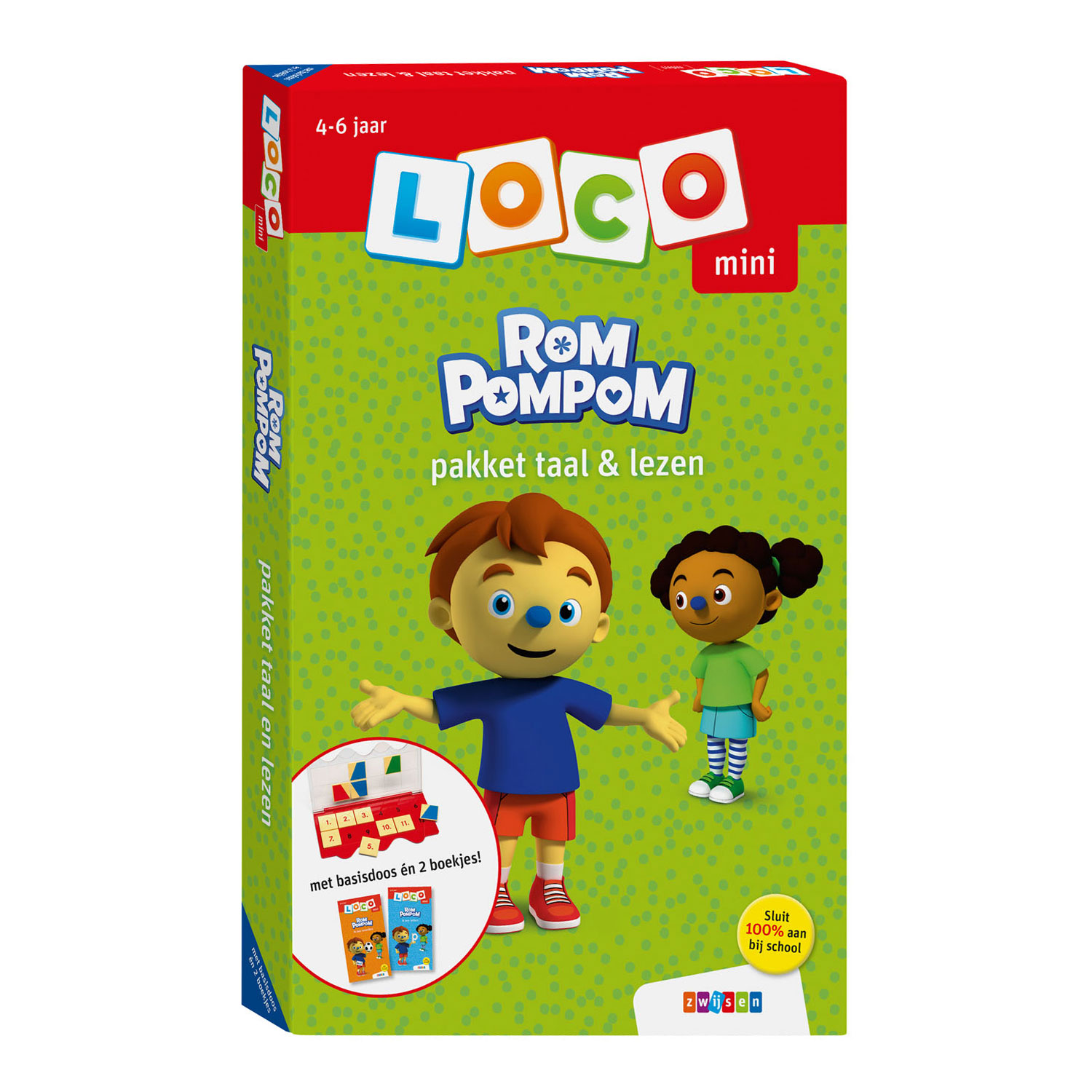 Mini Loco - Rompompom Pakket Taal & Lezen (4-6 jaar)