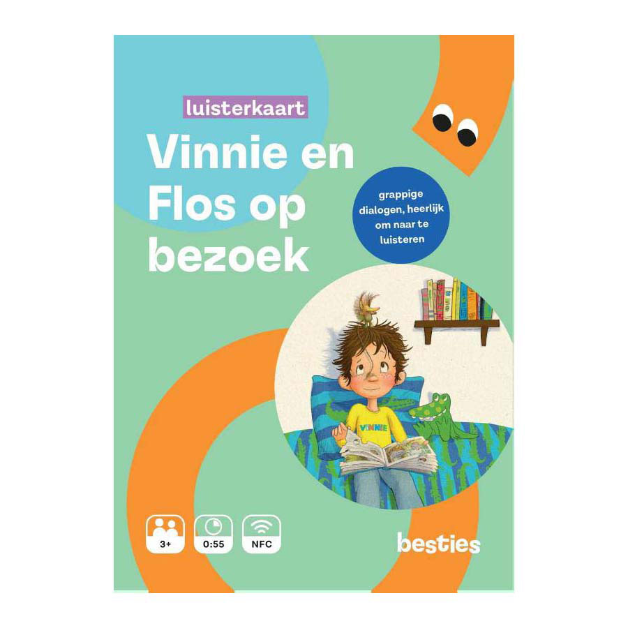 Vinnie en Flos op Bezoek Luisterkaart