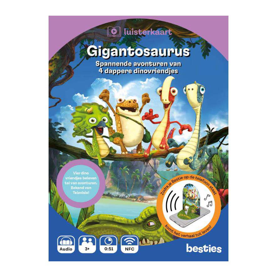 Gigantosaure Les aventures passionnantes de 4 braves amis dinosaures Livre audio