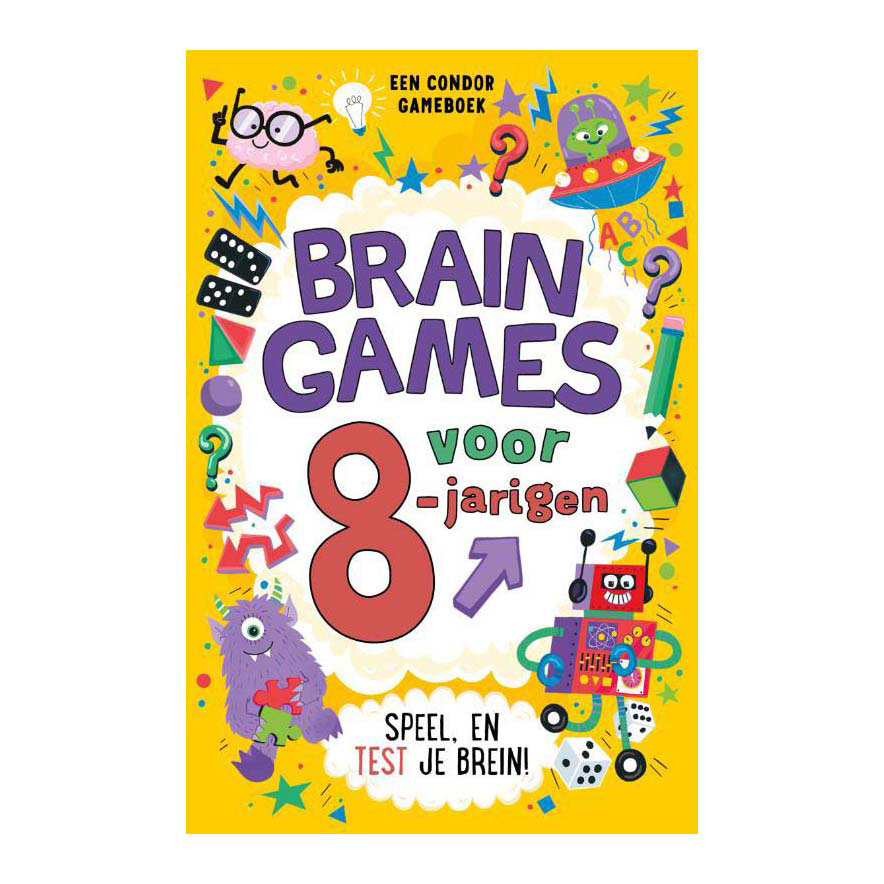 Braingames voor 8-jarigen Spelletjesboek