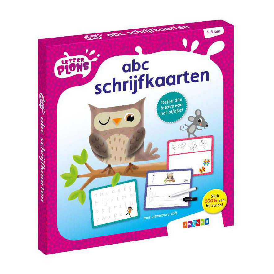 Letterplons Abc Schrijfkaarten